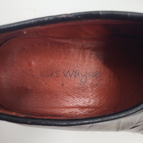 Robert Wayne Garage Mens Shoes Slip On Leather Loafers Square Toe Size 10 Brown main image 8